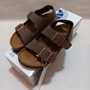 Birkenstock Milano HL Birkibuc Mocha Sandals EU28 Kids Toddler Size C10